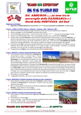 SCANDITUR 2023 Viaggi di gruppo