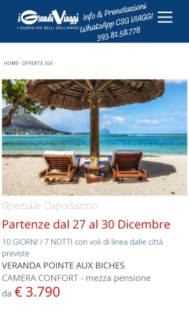 Capodanno a Mauritius Natale & Capodanno