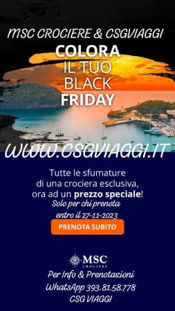 Blak Friday MSC CROCIERE Blak Friday