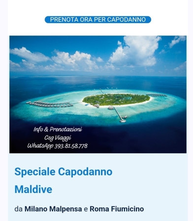 Capodanno 2024 MALDIVE Natale & Capodanno