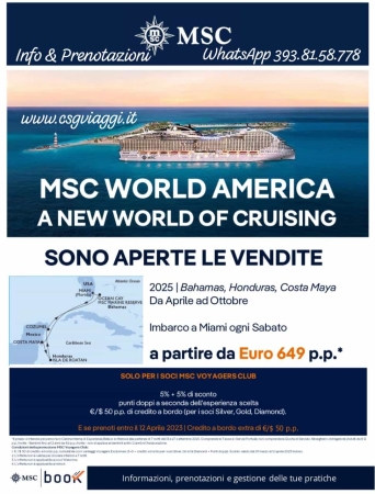 MSC CROCIERE Msc World America Crociere