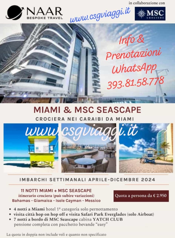 NAAR & MSC .. Miami & Seascape 