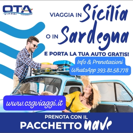 OTA con nave Gratis Proposte di Viaggi