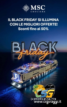 Speciale Black Friday MSC CROCIERE Blak Friday