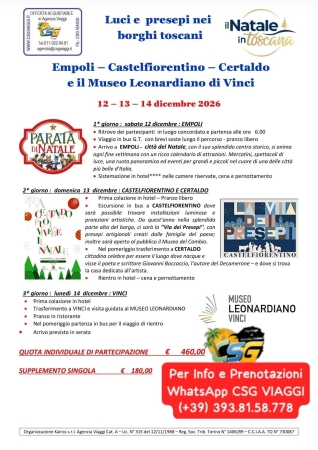 Mercatini di Natale in Toscana Mercatini di Natale